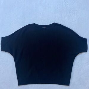 Quince Classic Black Knit Top